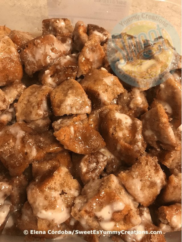 SweetEs Cinnamon roll bites