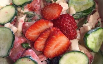 Berry Basil Breakfast Salad (LF)