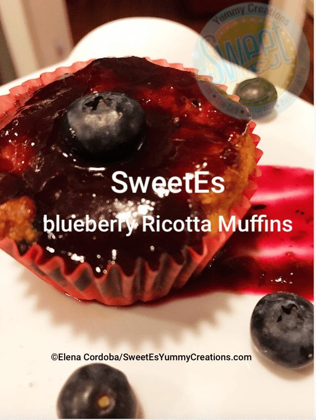 SweetEs blueberry ricotta muffins