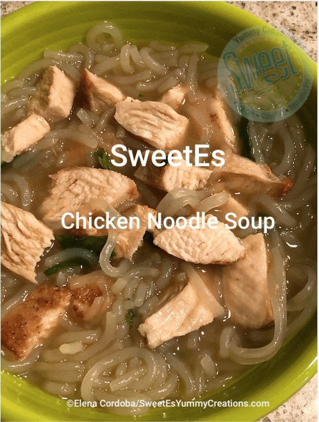 SweetEs chicken noodle soup
