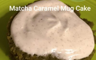 Elena’s Matcha Caramel Mug Cake (F) ​