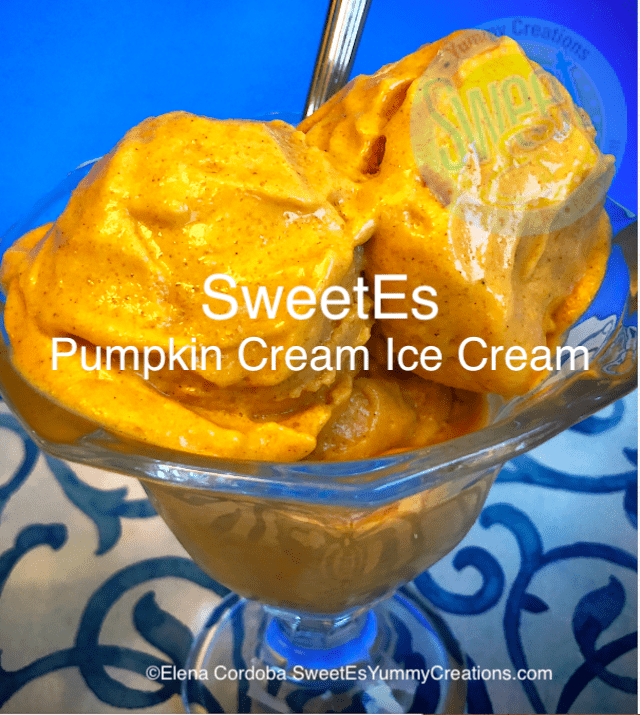 SweetEs pumpkin cream ice cream