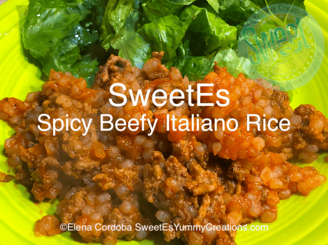 Spicy Beefy Italiano Rice (LF) ​