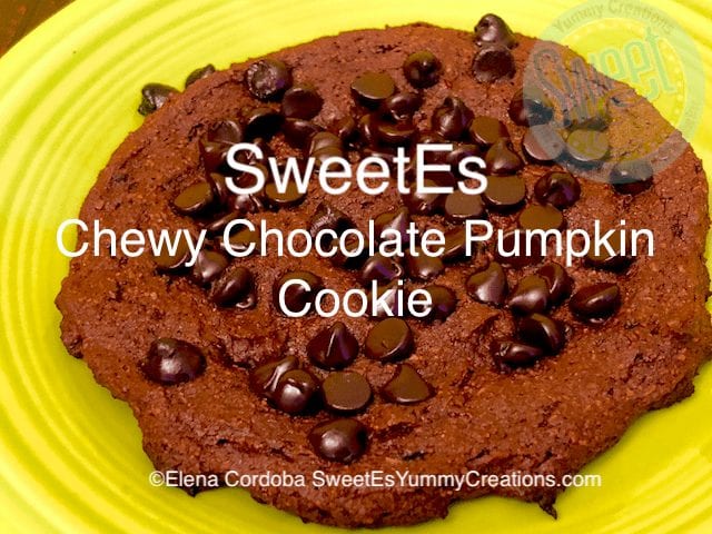 SweetEs Chewy Chocolate Pumpkin Cookie