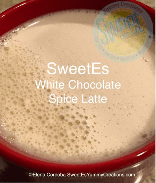 SweetEs white chocolate spice latte