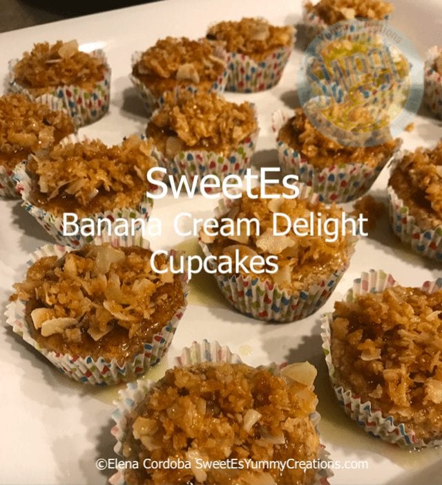 SweetEs banana cream delight cupcakes