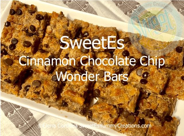 SweetEs cinnamon chocolate chip wonder bars