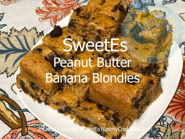 Peanut Butter Banana Blondies (F)