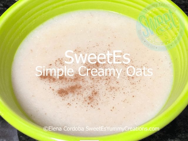 Simple Creamy Oats (LF)