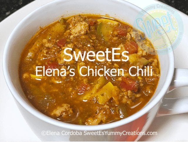 Elena’s Chicken Chili (LF)