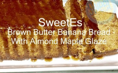 Brown Butter Banana Bread With Almond Maple Glaze (F)