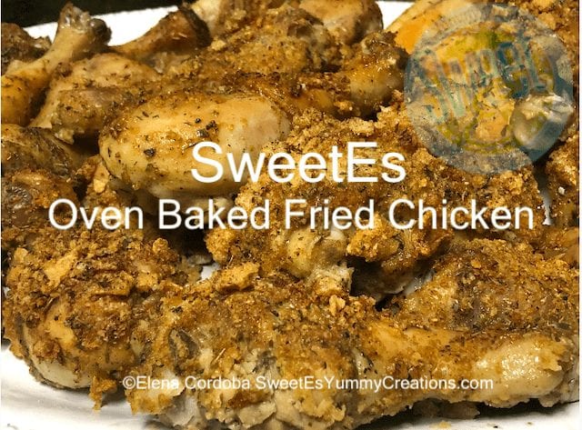 SweetEs oven baked fried chicken