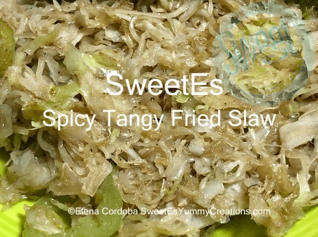 Spicy Tangy Fried Slaw (F)