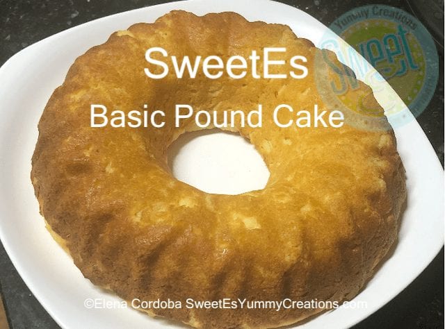 Basic Pound Cake – with nut free option (F)