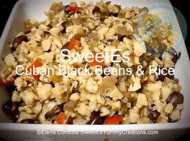 Cuban Black Beans & Rice (F)