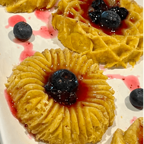 Cheese Danish with Blueberry Syrup